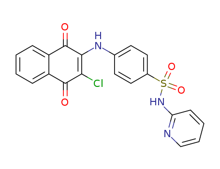 Benzenesulfonamide,4-[(3-chloro-1,4-dihydro-1,4-dioxo-2-naphthalenyl)amino]-N-2-pyridinyl- cas  6298-15-3