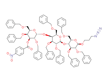 3-azidopropyl 2,4,6-tri-O-benzyl-3-O-p-nitrobenzoyl-α-D-galactopyranosyl-(1->4)-2,3,6-tri-O-benzyl-β-D-galactopyranosyl-(1->4)-2,3,6-tri-O-benzyl-β-D-glucopyranosyside