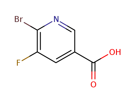 Molecular Structure of 38186-87-7 (5-fluoro-6-bromonicotinc acid)