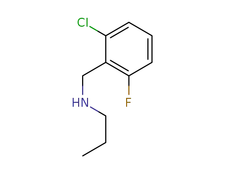 Molecular Structure of 62924-65-6 (N-(N-PROPYL)-2-CHLORO-6-FLUOROBENZYLAMINE)