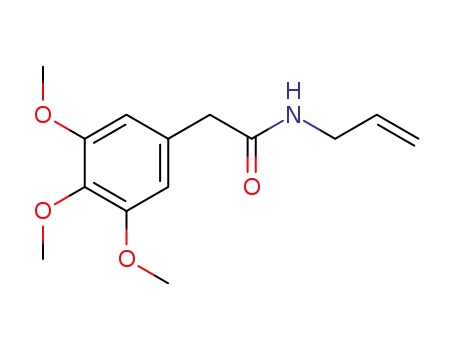 Molecular Structure of 73664-31-0 (Acetamide, N-allyl-2-(3,4,5-trimethoxyphenyl)-)