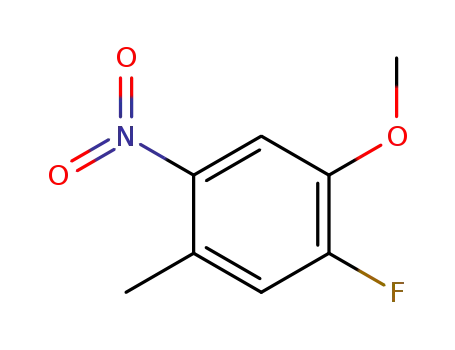 Molecular Structure of 3108-02-9 (2-Fluoro-4-methyl-5-nitroanisole)