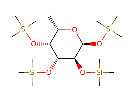 Molecular Structure of 32727-30-3 (Trimethylsilyl 2-O,3-O,4-O-tris(trimethylsilyl)-α-L-fucopyranoside)