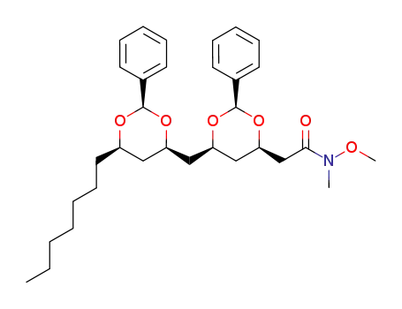2-[(2R,4R,6R)-6-{[(2R,4R,6R)-6-heptyl-2-phenyl-1,3-dioxan-4-yl]methyl}-2-phenyl-1,3-dioxan-4-yl]-N-methoxy-N-methylacetamide