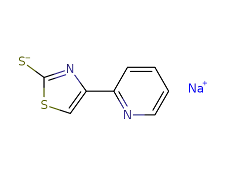 Molecular Structure of 1095998-03-0 (4-(pyridin-2'-yl)thiazole-2(3H)-thione sodium salt)