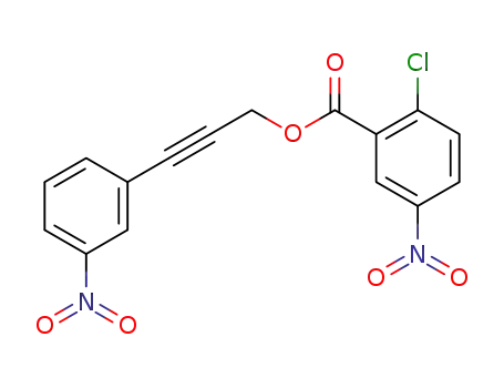 3-(3-nitrophenyl)prop-2-ynyl-2-chloro-5-nitrobenzoate