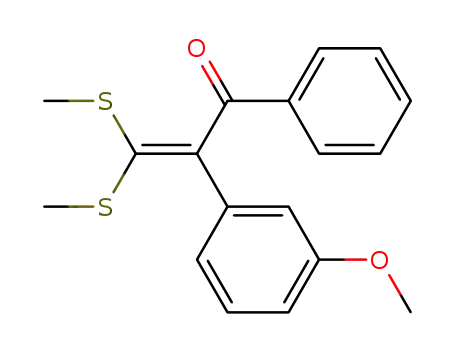 2-(3-methoxyphenyl)-3,3-bis(methylthio)-1-phenylprop-2-en-1-one