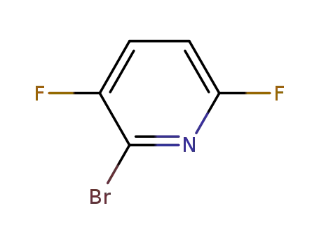 Molecular Structure of 1382786-22-2 (2-BroMo-3,6-difluoropyridine)