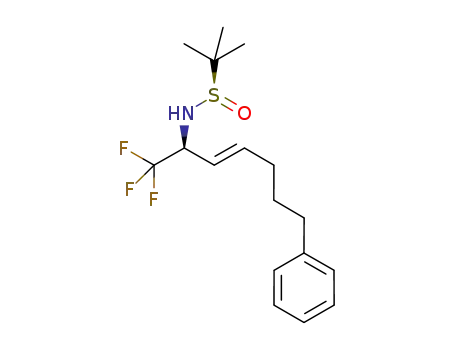 (Rs,S)-N-((E)-1,1,1-trifluoro-7-phenylhept-3-en-2-yl)-tert-butanesulfinamide