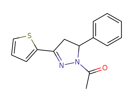1-(5-phenyl-3-(thiophen-2-yl)-4,5-dihydro-1H-pyrazol-1-yl)ethanone