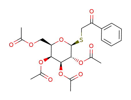 2'-oxo-2'-phenylethyl 2,3,4,6-tetra-O-acetyl-1-thio-β-D-galactopyranoside