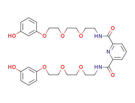 (C<sub>5</sub>H<sub>3</sub>N)(C(O)NHCH<sub>2</sub>CH<sub>2</sub>O(CH<sub>2</sub>CH<sub>2</sub>O)2(C<sub>6</sub>H<sub>4</sub>)OH)2
