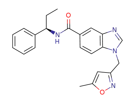 1-[(5-methyl-3-isoxazolyl)methyl]-N-[(1R)-1-phenylpropyl]-1H-benzimidazole-5-carboxamide