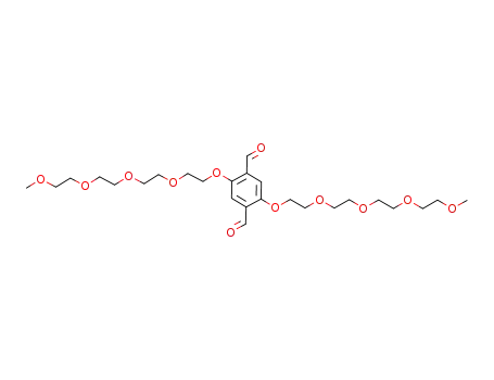 Molecular Structure of 1246398-04-8 (2,5-bis-(2-{2-[2-(2-methoxyethoxy)ethoxy]ethoxy}ethoxy)terephthalaldehyde)