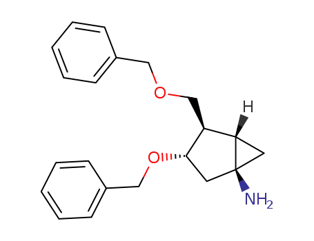 Molecular Structure of 170453-02-8 ((1S,3S,4R,5S)-3-Benzyloxy-4-benzyloxymethyl-1-aminobicyclo<3.1.0>hexane)