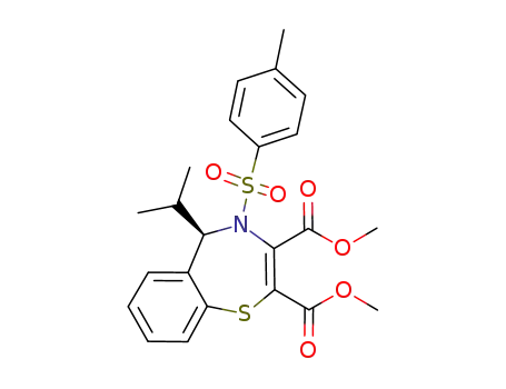 (R)-4,5-dihydro-2,3-dimethyldicarboxylate-4-(toluene-4-sulfonyl)-5-iso-propyl-1,4-benzo[f]thiazepine