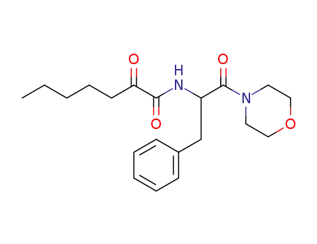 N-[2-(4-morpholinyl)-2-oxo-1-(phenylmethyl)ethyl]-2-oxo-heptanamide