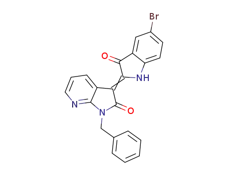 1-benzyl-5'-bromo-7-azaindirubin