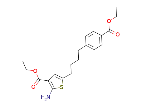ethyl 2-amino-5-{4-[4-(ethoxycarbonyl)phenyl]butyl}thiophene-3-carboxylate