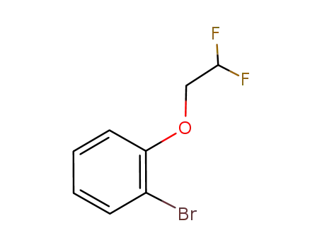 Molecular Structure of 946605-55-6 (1-Bromo-2-(2,2-difluoro-ethoxy)-benzene)