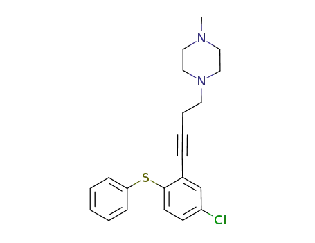 1-(4-(5-chloro-2-(phenylthio)phenyl)but-3-ynyl)-4-methylpiperazine