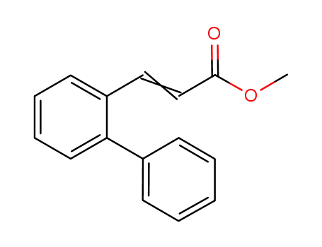 Molecular Structure of 1186623-49-3 (methyl 3-(1,1'-biphenyl-2-yl)-2-propenate)