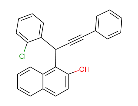 1-(1-(2-chlorophenyl)-3-phenylprop-2-ynyl)naphthalen-2-ol