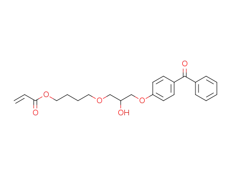 Molecular Structure of 1214748-83-0 (acrylic acid 4-[3-(4-benzoyl-phenoxy)-2-hydroxy-propoxy]butyl ester)