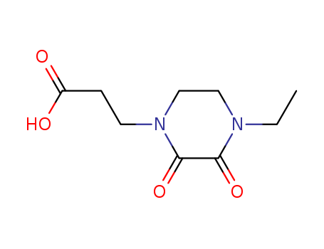 1-Piperazinepropanoicacid,4-ethyl-2,3-dioxo-(9CI)