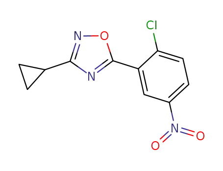 5-(2-chloro-5-nitrophenyl)-3-cyclopropyl-1,2,4-oxadiazole