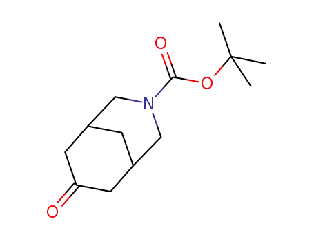 Molecular Structure of 909135-31-5 (Tert-Butyl7-oxo-3-azabicyclo[3.3.1]nonane-3-carboxylate)