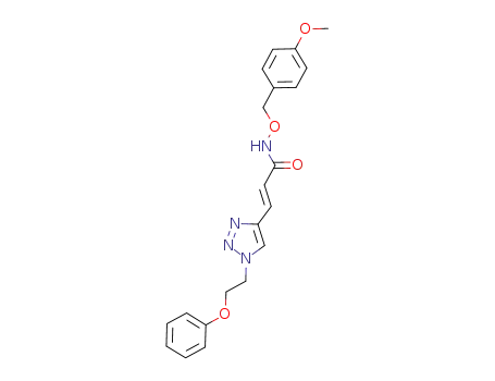 (E)-N-(4-methoxybenzyloxy)-3-(1-(2-phenoxyethyl)-1H-1,2,3-triazol-4-yl)acrylamide