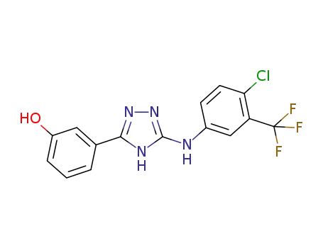 Phenol,
3-[5-[[4-chloro-3-(trifluoromethyl)phenyl]amino]-1H-1,2,4-triazol-3-yl]-