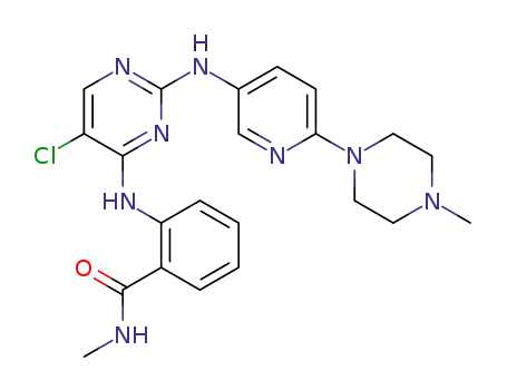 2-[(5-chloro-2-{[6-(4-methyl-1-piperazinyl)-3-pyridinyl]amino}-4-pyrimidinyl)amino]-N-methylbenzamide