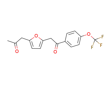 1-{5-[2-oxo-2-(4-trifluoromethoxyphenyl)ethyl]furan-2-yl}propan-2-one