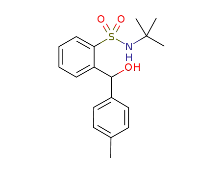 N-t-butyl-2-[1-(4-methylphenyl)-1-hydroxymethyl]benzenesulfonamide