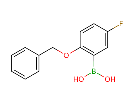 2-Benzyloxy-5-fluorophenylboronic acid