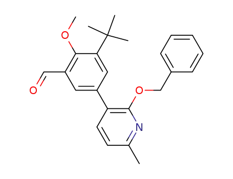 5-(2-benzyloxy-6-methyl-pyridin-3-yl)-3-tert-butyl-2-methoxy-benzaldehyde