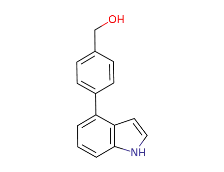 Molecular Structure of 1195785-08-0 (4-(4-hydroxymethylphenyl)indole)