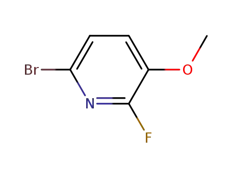 Molecular Structure of 850142-73-3 (6-Bromo-2-fluoro-3-methoxypyridine)