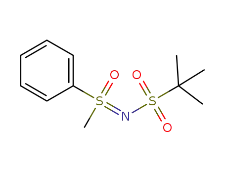 Molecular Structure of 1158910-93-0 (N-(tert-butylsulfonyl) methyl phenyl sulfoximine)