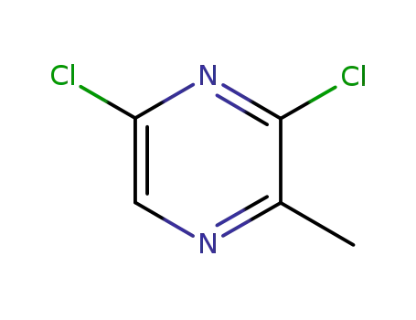 Molecular Structure of 89284-38-8 (3,5-Dichloro-2-Methylpyrazine)