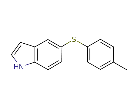 Molecular Structure of 1147125-33-4 (5-(p-tolylthio)-1H-indole)