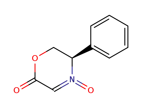 Molecular Structure of 182316-01-4 ((5R)-5,6-dihydro-5-phenyl-2H-1,4-oxazin-2-one-N-oxide)