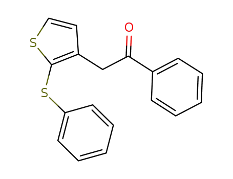 1-phenyl-2-((2-phenylthio)thiophen-3-yl)ethanone
