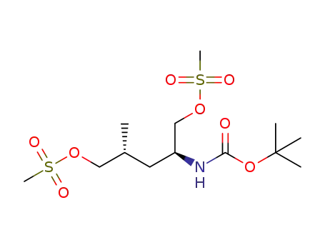 (2S,4R)-methanesulfonic acid 2-tert-butoxycarbonylamino-5-methanesulfonyloxy-4-methyl-pentyl ester