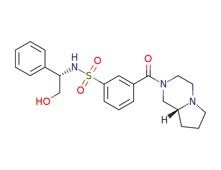 3-[(8aR)-hexahydropyrrolo[1,2-a]pyrazin-2(1H)-ylcarbonyl]-N-[(1S)-2-hydroxy-1-phenylethyl]benzenesulfonamide