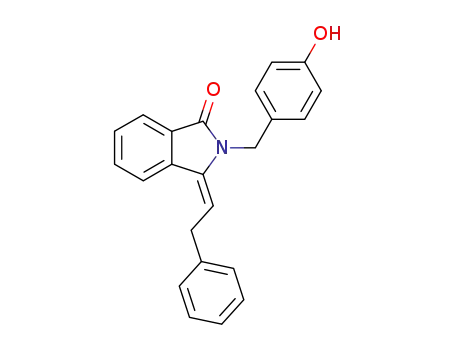 2-(4-hydroxybenzyl)-3-<(E)-2-phenylethylidene>-1-isoindolinone