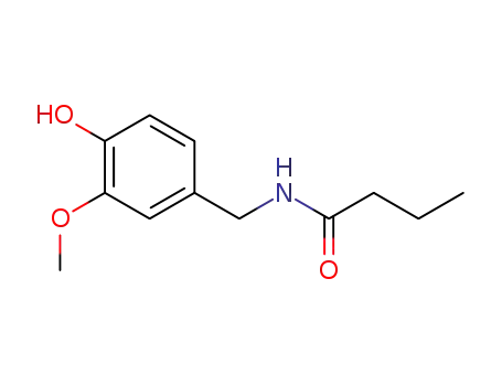 Molecular Structure of 89575-11-1 (N-(4-hydroxy-3-methoxybenzyl)butanamide)