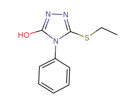 Molecular Structure of 1064664-59-0 (5-(ethylthio)-4-phenyl-4H-1,2,4-triazol-3-ol)